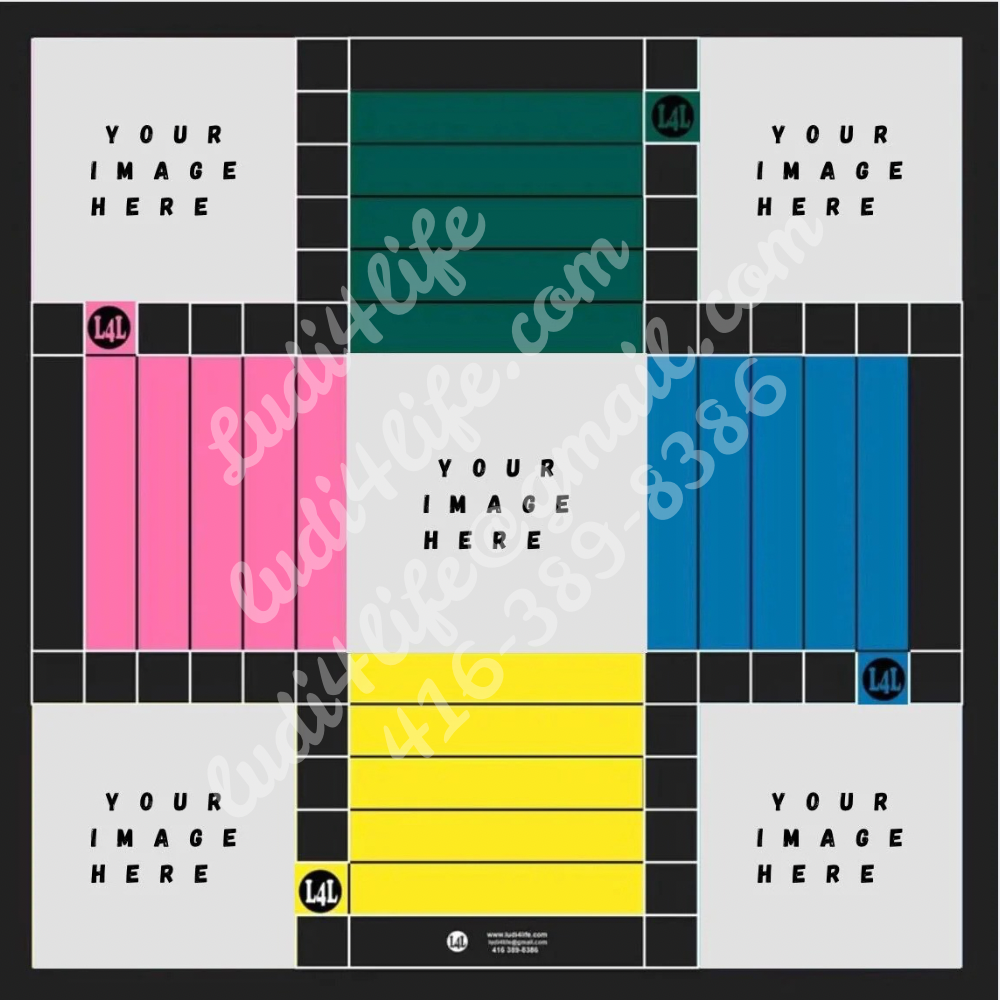 1 Custom Ludi Board - Personalized Jamaican Heritage Game Board
