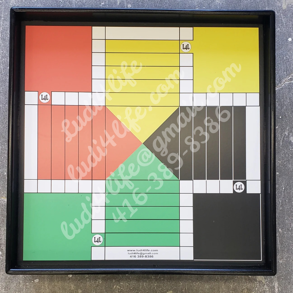 Plain 4 Ludi Board - Handcrafted Jamaican Game Board | Custom Sizes Available