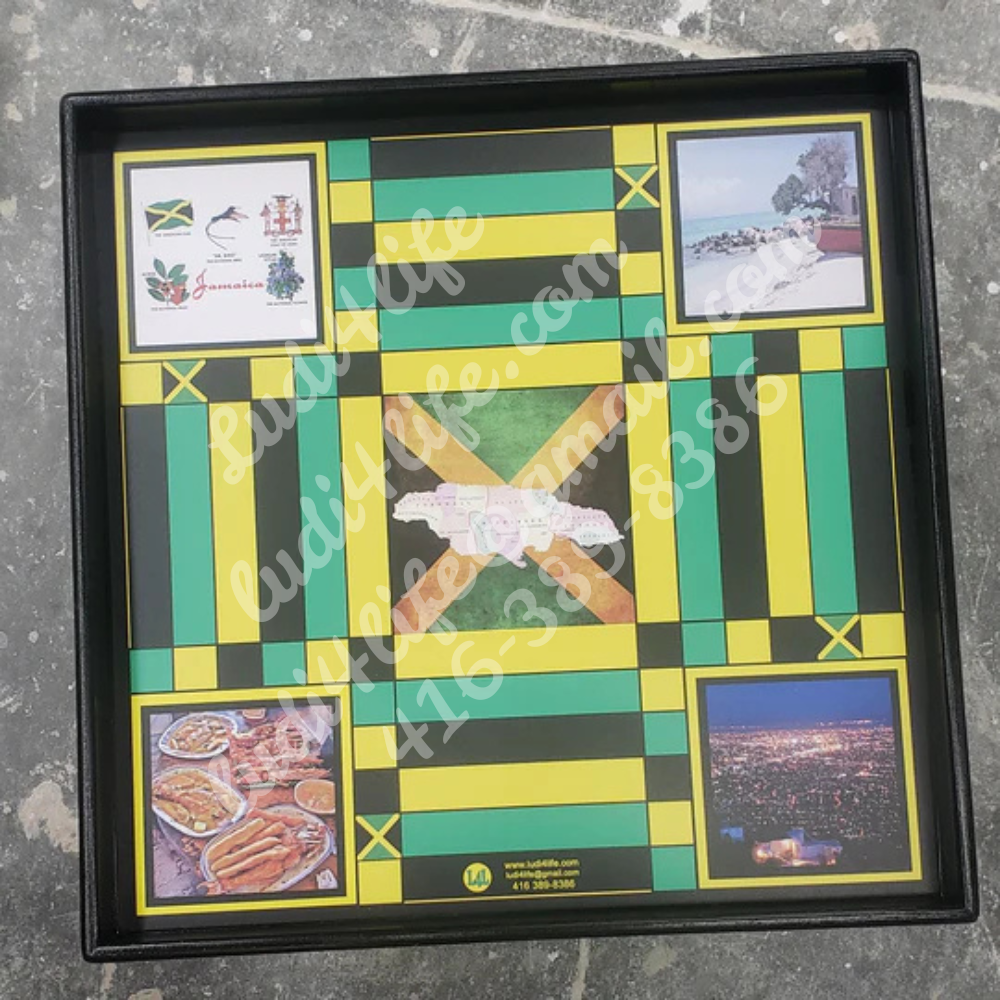 Hellshire Beach and Kingston at Night Ludi board
