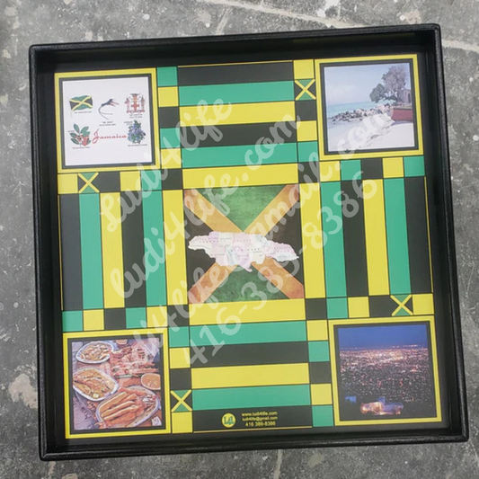 Hellshire Beach and Kingston at Night Ludi board