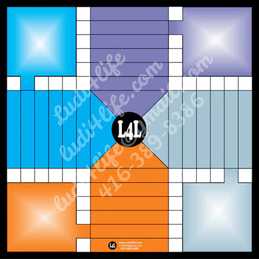 1 Custom Ludi Board - Personalized Jamaican Heritage Game Board