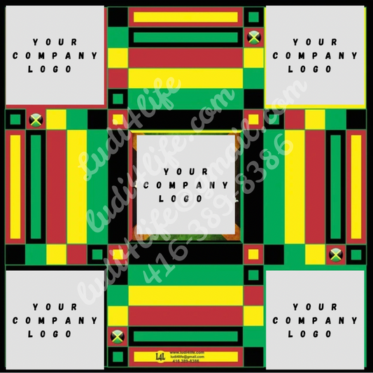 1 Custom Ludi Board - Personalized Jamaican Heritage Game Board