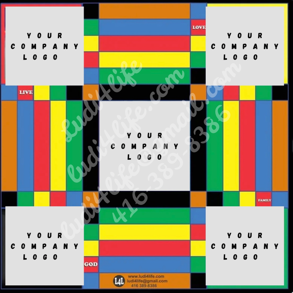 1 Custom Ludi Board - Personalized Jamaican Heritage Game Board