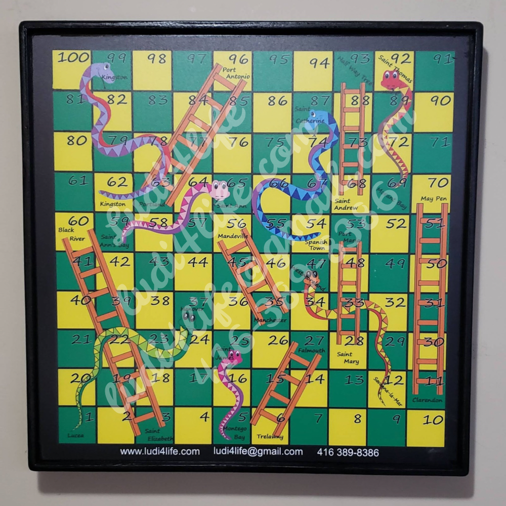 1 Custom Ludi Board - Personalized Jamaican Heritage Game Board