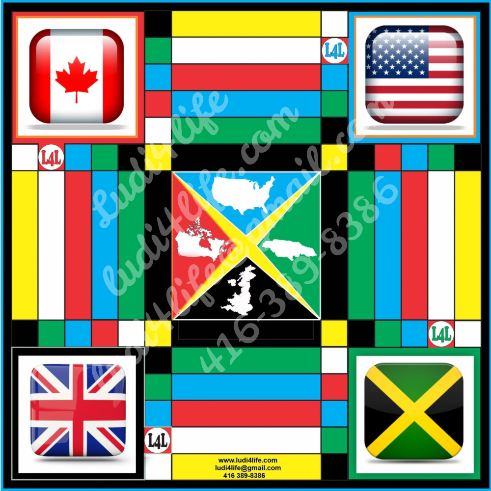 World Clash Ludi Board - Handcrafted Jamaican Game Board | LUDI 4 LIFE