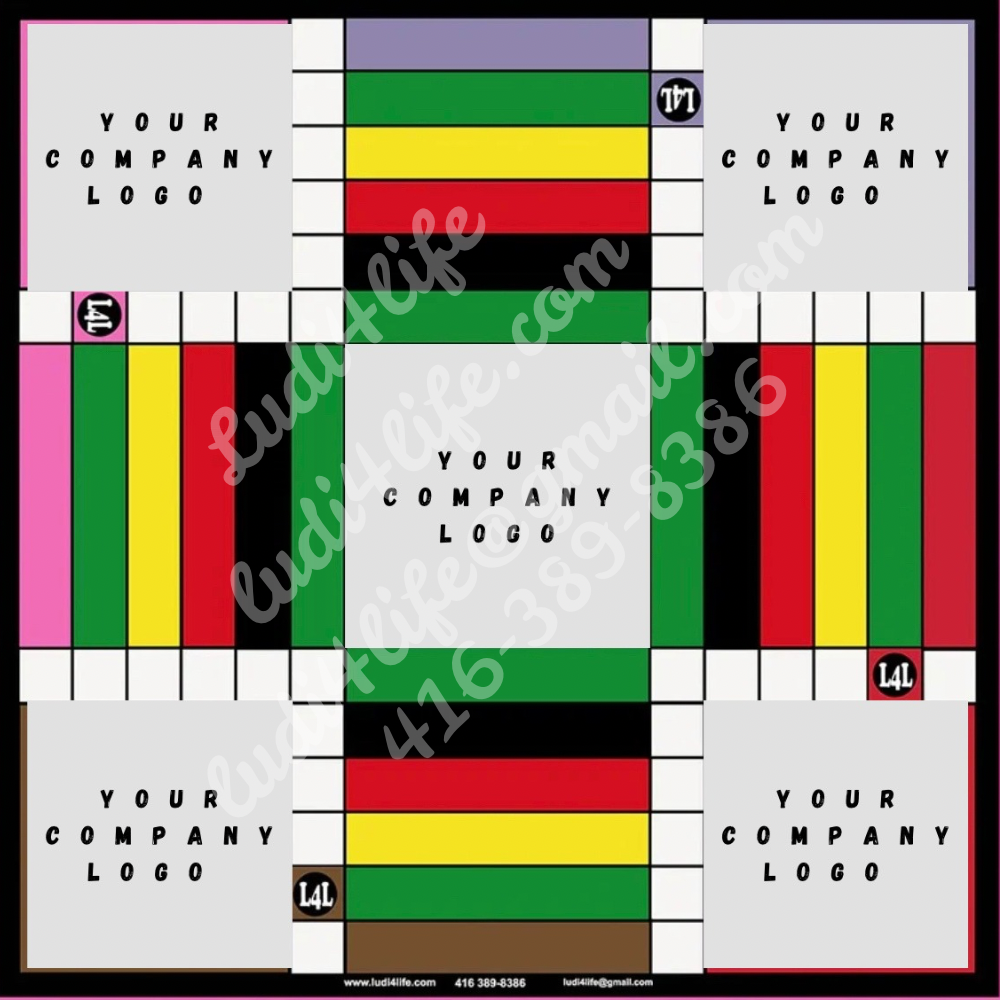 1 Custom Ludi Board - Personalized Jamaican Heritage Game Board