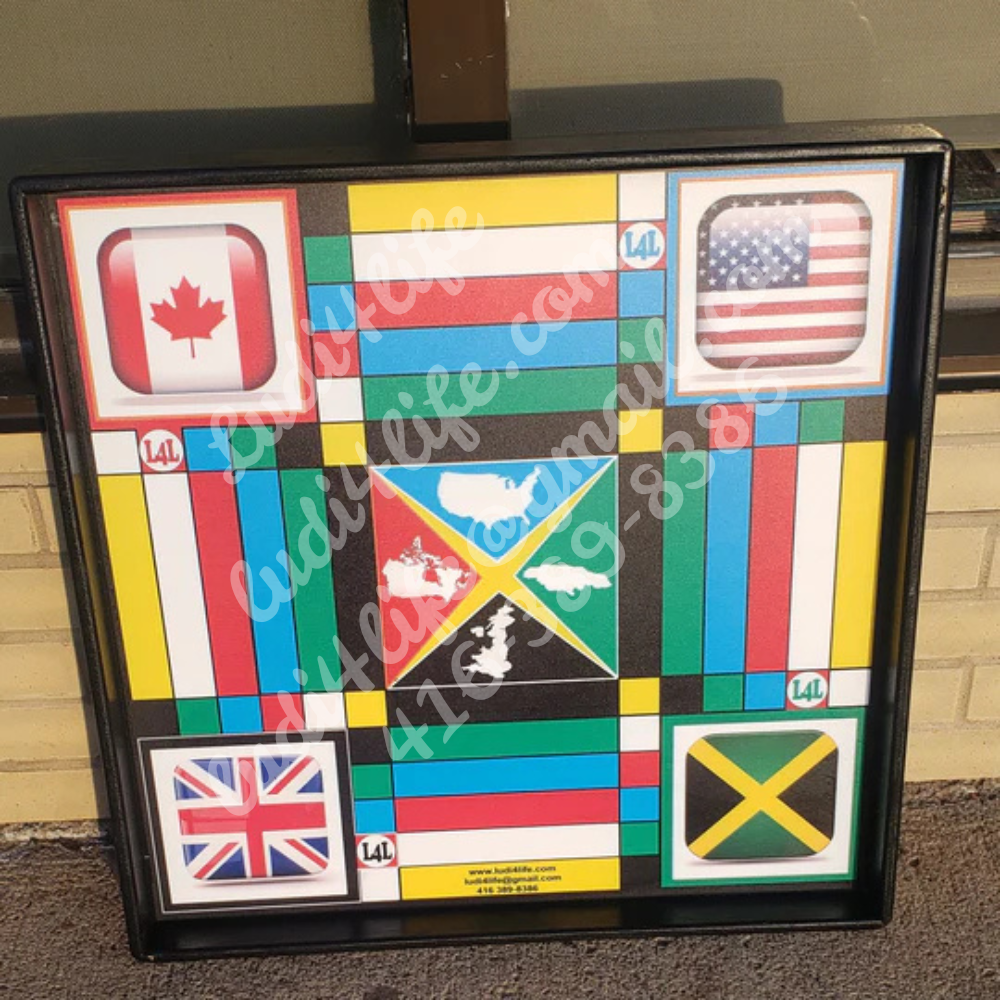 World Clash Ludi Board - Handcrafted Jamaican Game Board | LUDI 4 LIFE