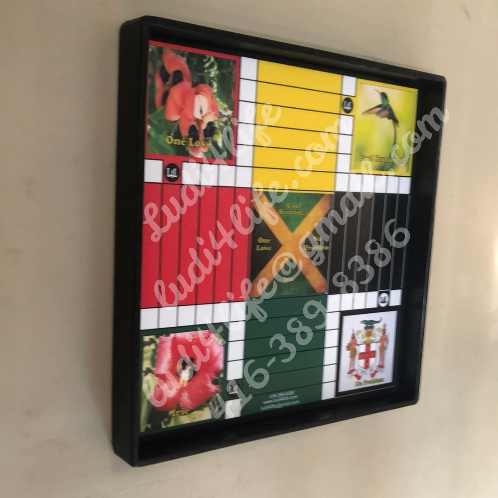 Cool Runnings Ludi Board - Premium Jamaican Heritage Game