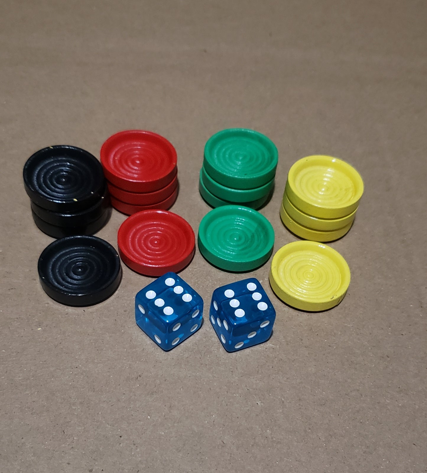 Ludi Tokens and Dice