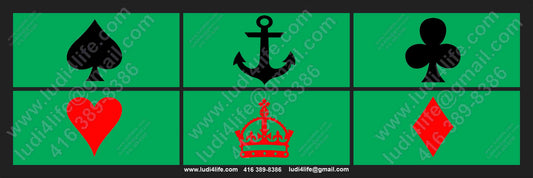 CROWN AND ANCHOR L4L GAME BOARD