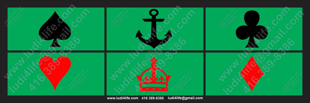 CROWN AND ANCHOR L4L GAME BOARD