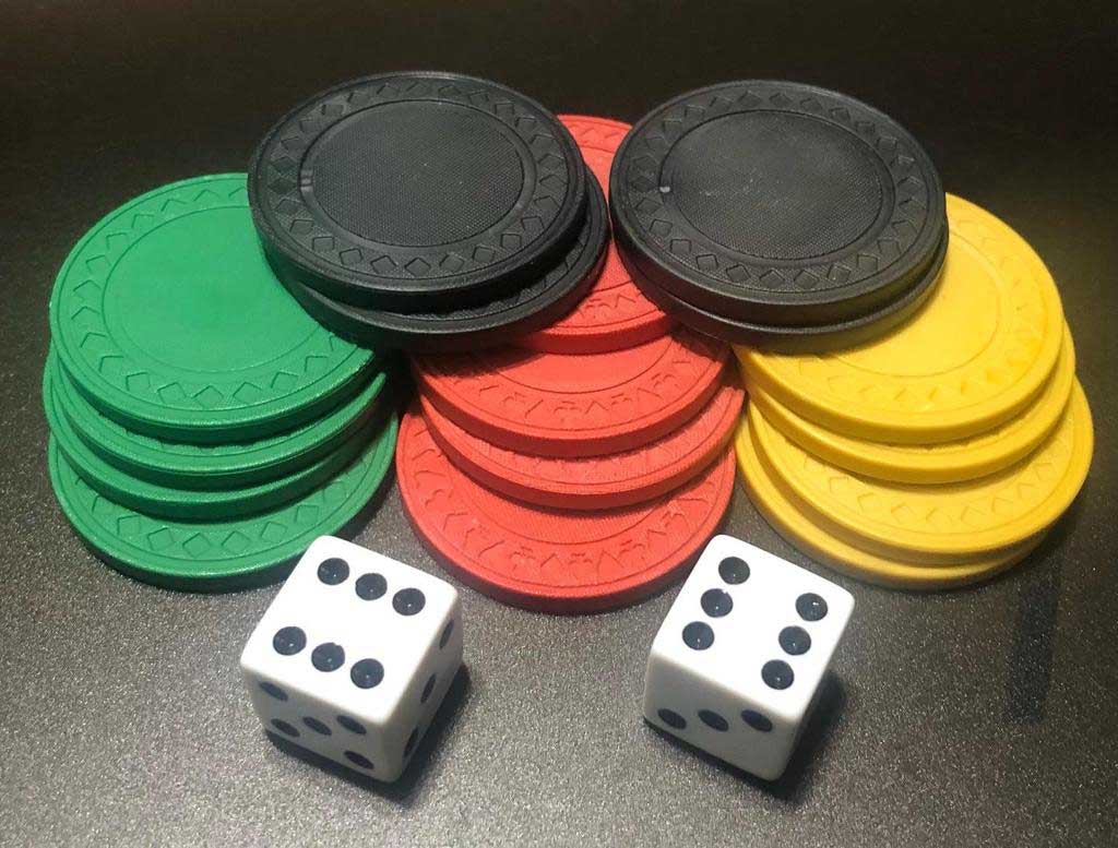 Ludi Tokens and Dice
