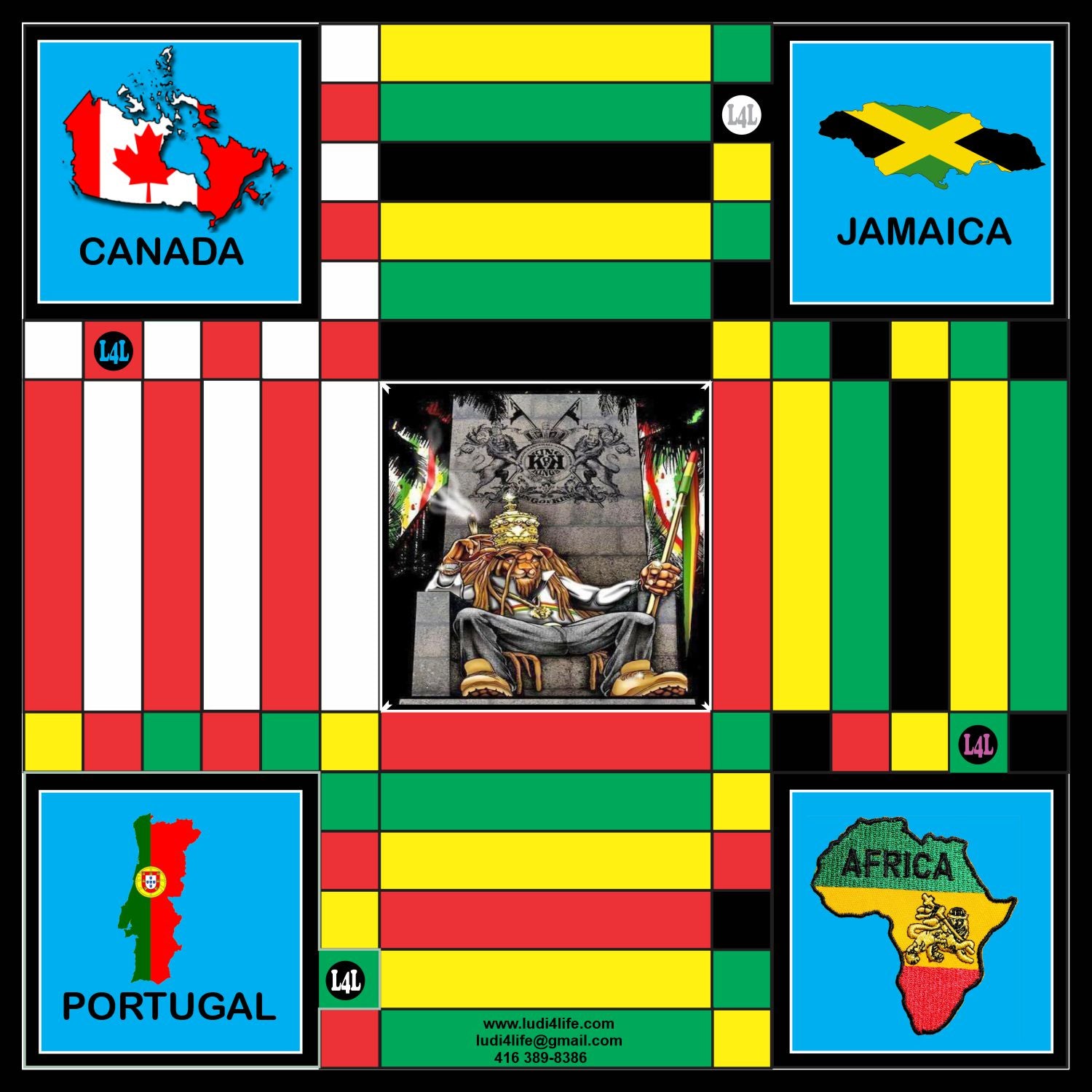 Custom Ludi board LUDI 4 LIFE