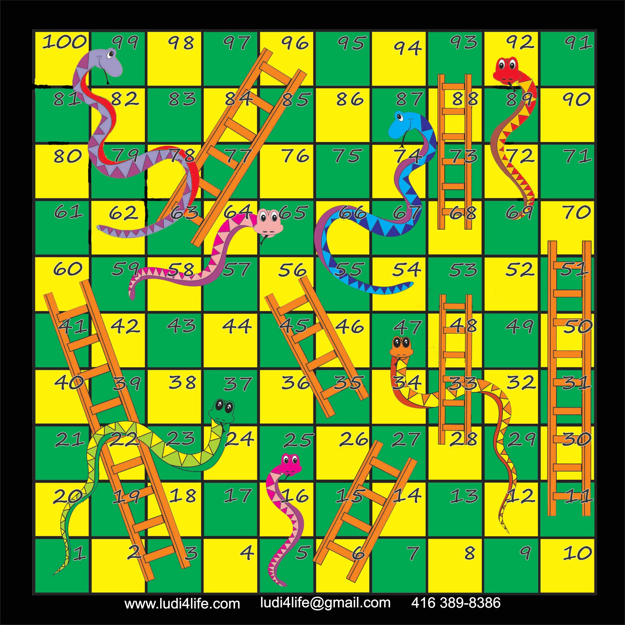 Snakes n Ladders Jamaican theme LUDI 4 LIFE
