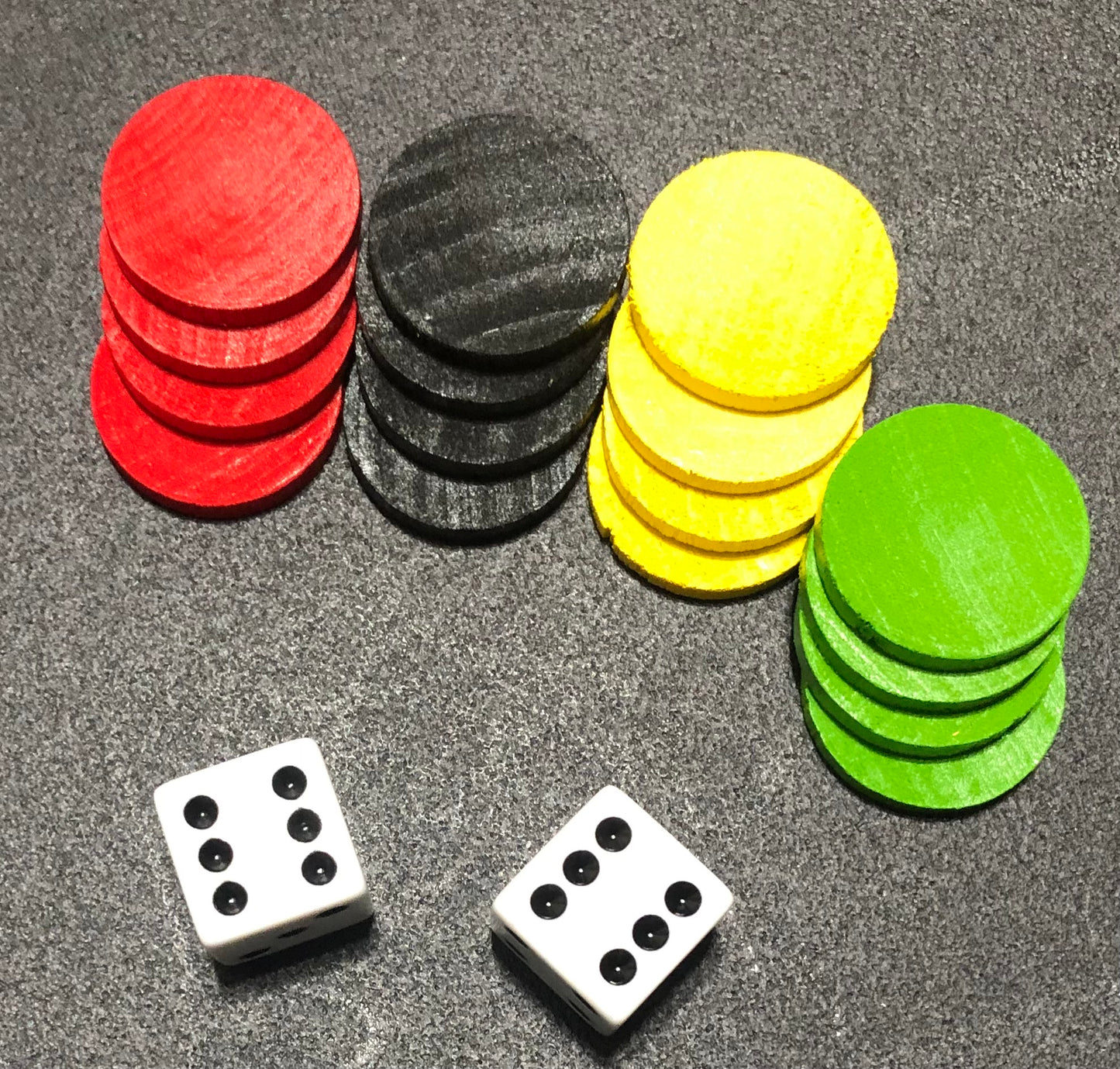 Ludi Tokens and Dice