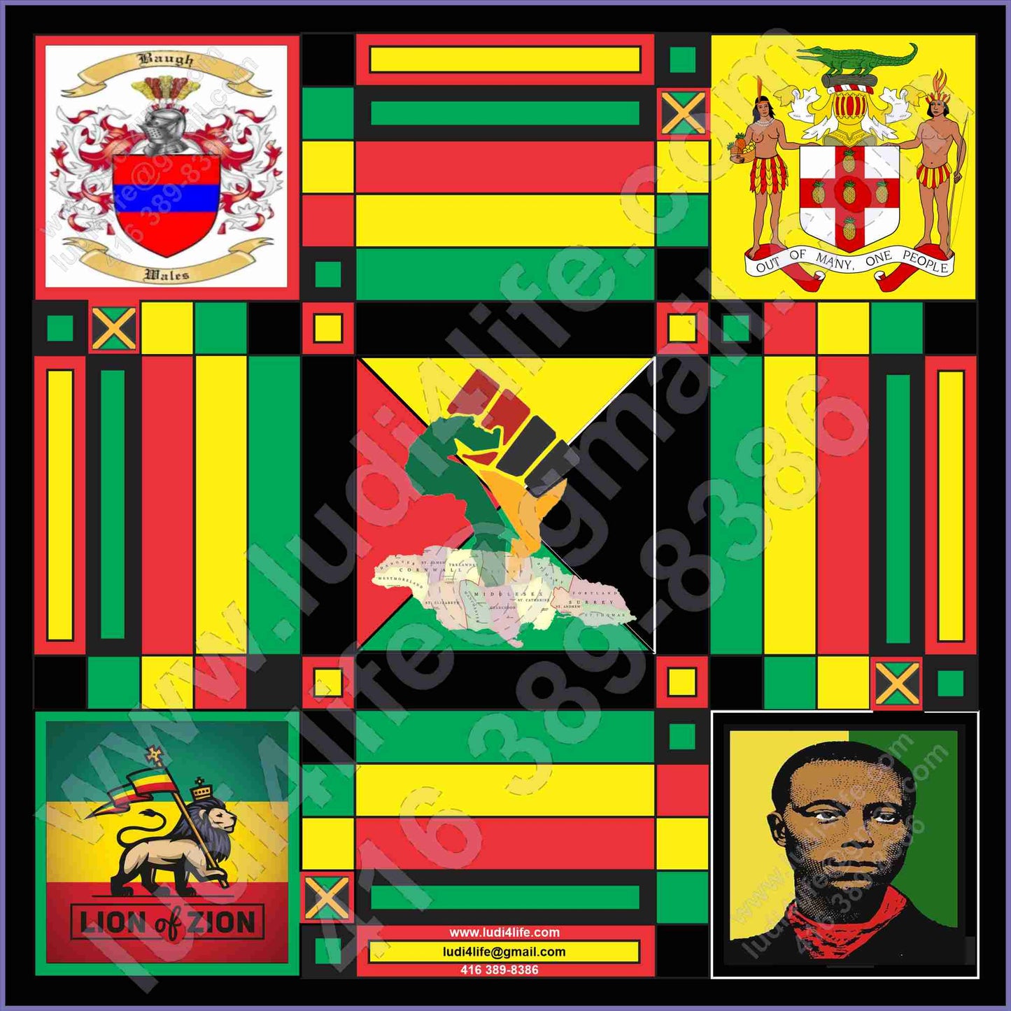 Custom ludi board from Ludi 4 Life